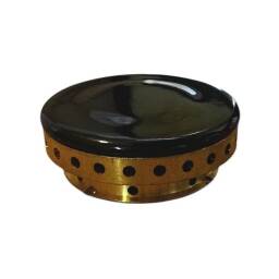 Quemador, base    42 mm - bronce + tapa esmaltada